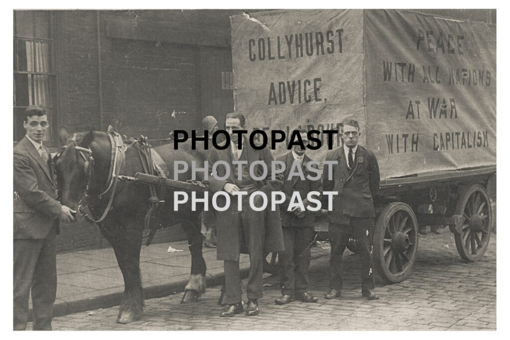 Old postcard of Collyhurst Labour Party Supporters, Manchester