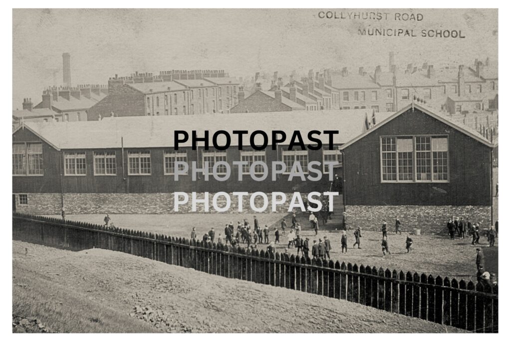 Old postcard of Collyhurst Road School, Collyhurst, Manchester