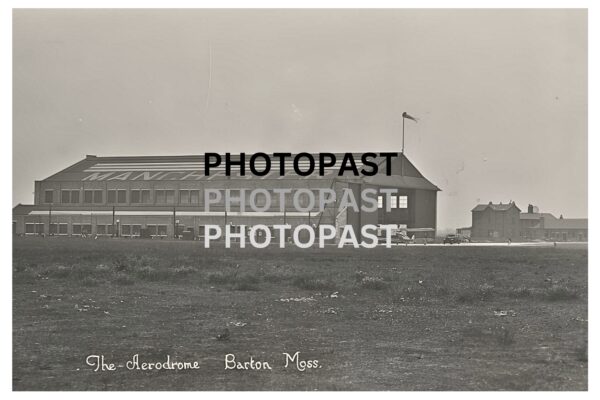 Old postcard of Barton Aerodrome, Barton, Eccles, Manchester