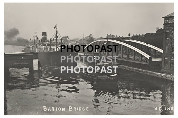 The SS Marina Passing Through Barton on the Manchester Ship Canal, Barton, Eccles, Manchester