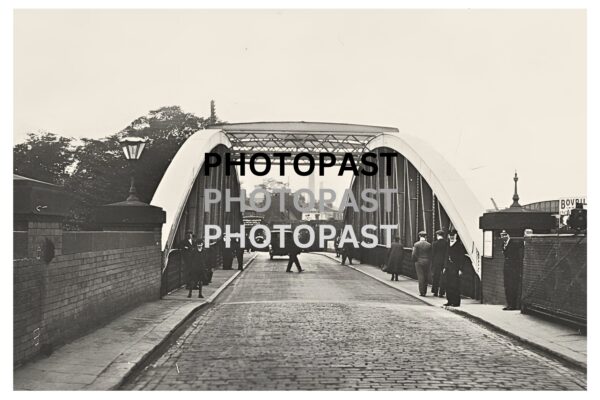 Old postcard of Barton Swing Bridge, Barton, Eccles, Manchester