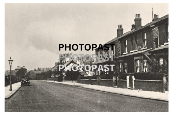 Old postcard of Peel Green Road, Barton, Eccles, Manchester