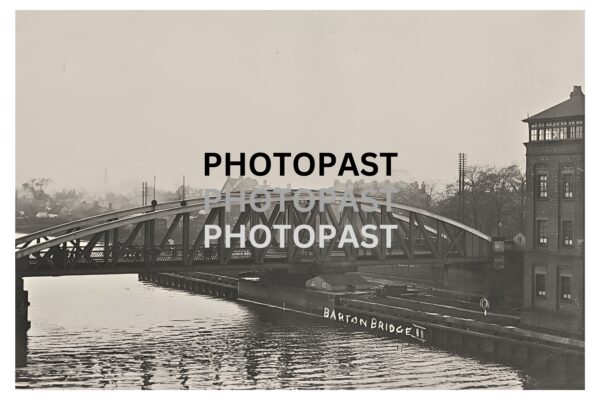 Old postcard showing Barton Bridge, Manchester Ship Canal, Barton, Eccles, Manchester