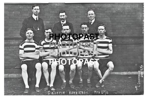 Old postcard image of The Griffin Harriers, Lower Broughton, Salford, Manchester