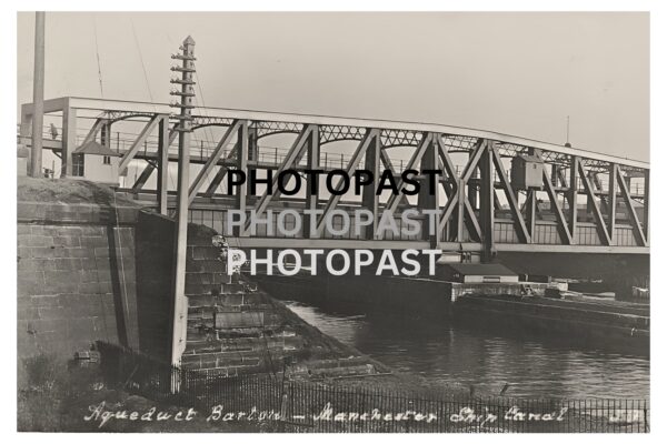 Old postcard of Barton Aqueduct, Manchester Ship Canal, Barton, Eccles, Manchester