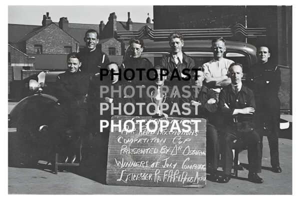 Old postcard of The City of Salford Air Raid Precautions Winners, Leicester Road, Higher Broughton, Salford, Manchester