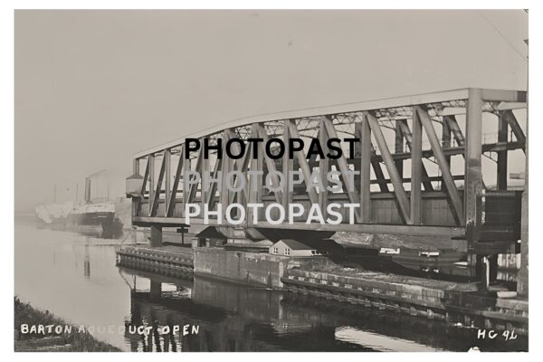 Old photograph of Barton Aqueduct, Manchester Ship Canal, Barton, Eccles, Manchester