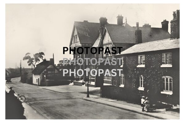 Old photograph of The Rock House Hotel, Peel Green Road, Barton, Eccles, Manchester