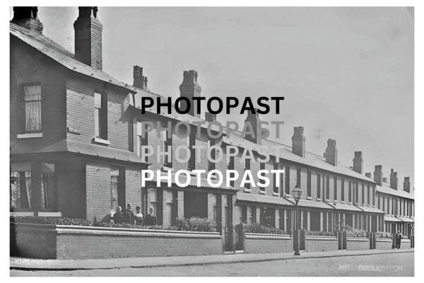 Old postcard of Kippling Street, Higher Broughton, Salford, Manchester