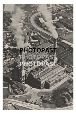 Old photograph of Manchester Electrical Power Station at Barton, Eccles, Manchester
