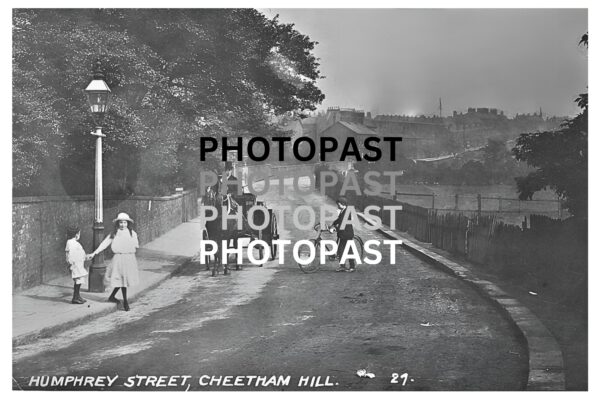 Old postcard of Humphrey Street, Cheetham Hill, Manchester