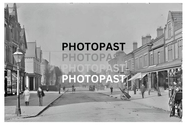 Old postcard of Barlow Moor Road, Chorlton, Manchester