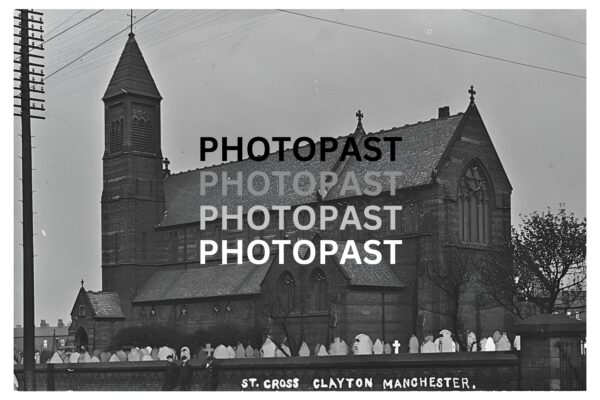 Old postcards of St Cross Church, Clayton, Manchester