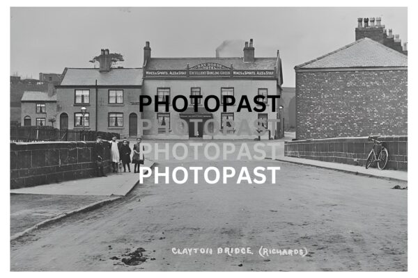 Old postcard of Clayton Bridge, Clayton, Manchester