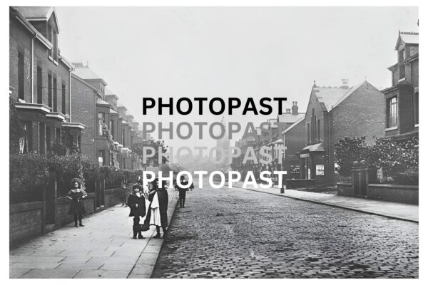 Old postcard of Lansdowne Road, Crumpsall, Manchester 