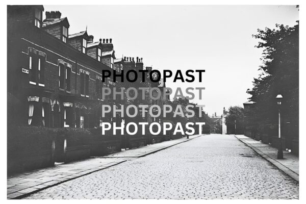 Old postcard of Moxley Road, Crumpsall, Manchester